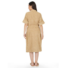 Noble Women 400 GSM Cotton Bathrobe - Beige