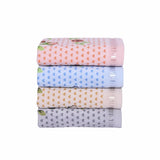 Rose N Heart 450 GSM Cotton Hand Towels Set Of 4 - Multicolor
