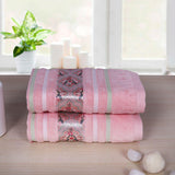 Oriental Hand Towel Set Of 2 - Peach