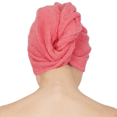 Noble Cotton Hair Wrap Towel - Coral 