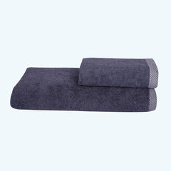 Bamboo Towels Set Of 2 - Dark Grey