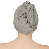 Noble Cotton Hair Wrap Towel - Grey