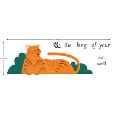 Tiger Wall Sticker (PVC Vinyl, 45 cm x 140 cm, Self-adhesive) - Rangoli