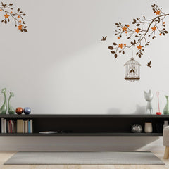 Autumn tree birds Wall Sticker