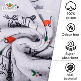 450 GSM Natural Cotton Baby Bath Towel Set of 2 (50x90 Cm) - Features