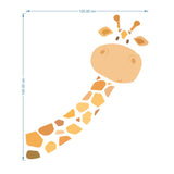 Cute Giraffe Wall Sticker (PVC Vinyl, 120 cm x 145 cm, Self-adhesive)