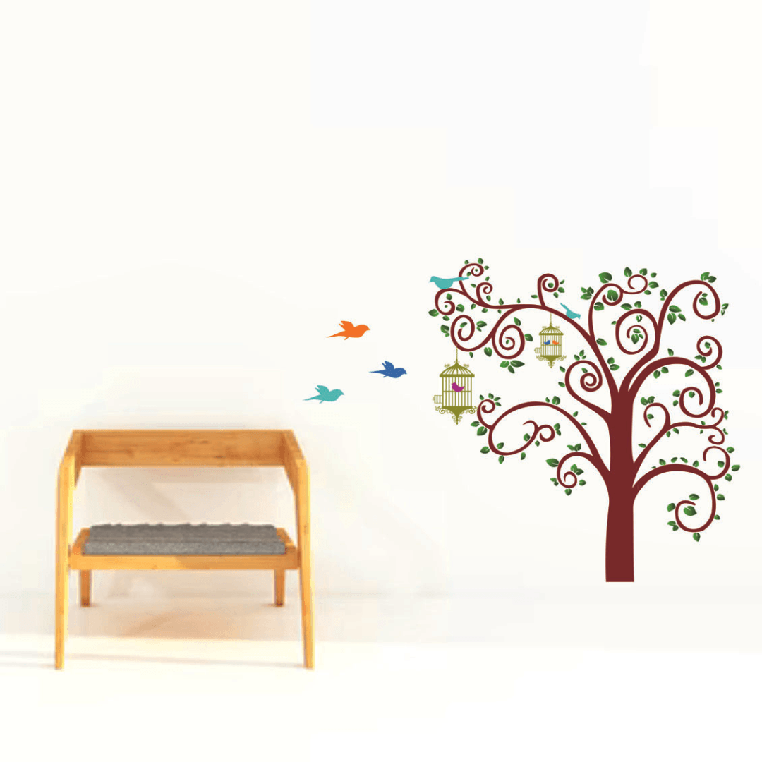 Bird on tree Wall Sticker
