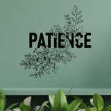 Patience Floral Wall Sticker (PVC Vinyl, 40 cm x 40 cm, Self-adhesive) - Rangoli