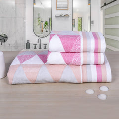 Frolina 500 GSM Towel Set of 3 - Peach