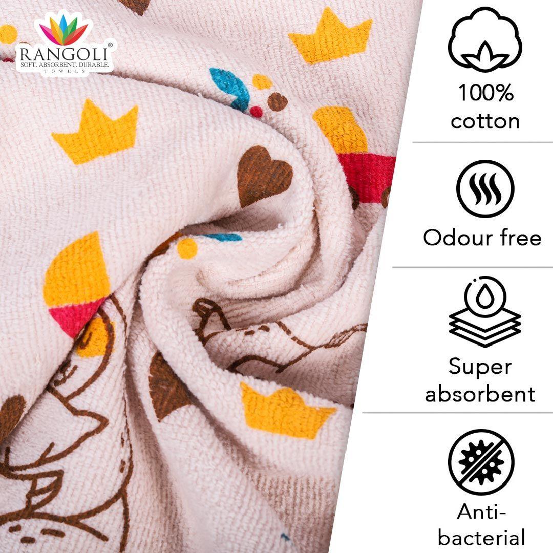 450 GSM Natural Cotton Baby Bath Towel (50x90 Cm) -  Features