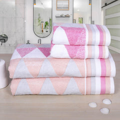 Frolina 500 GSM Towel Set of 4 - Peach