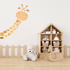 Cute Giraffe Wall Sticker (PVC Vinyl, 120 cm x 145 cm, Self-adhesive) - Rangoli