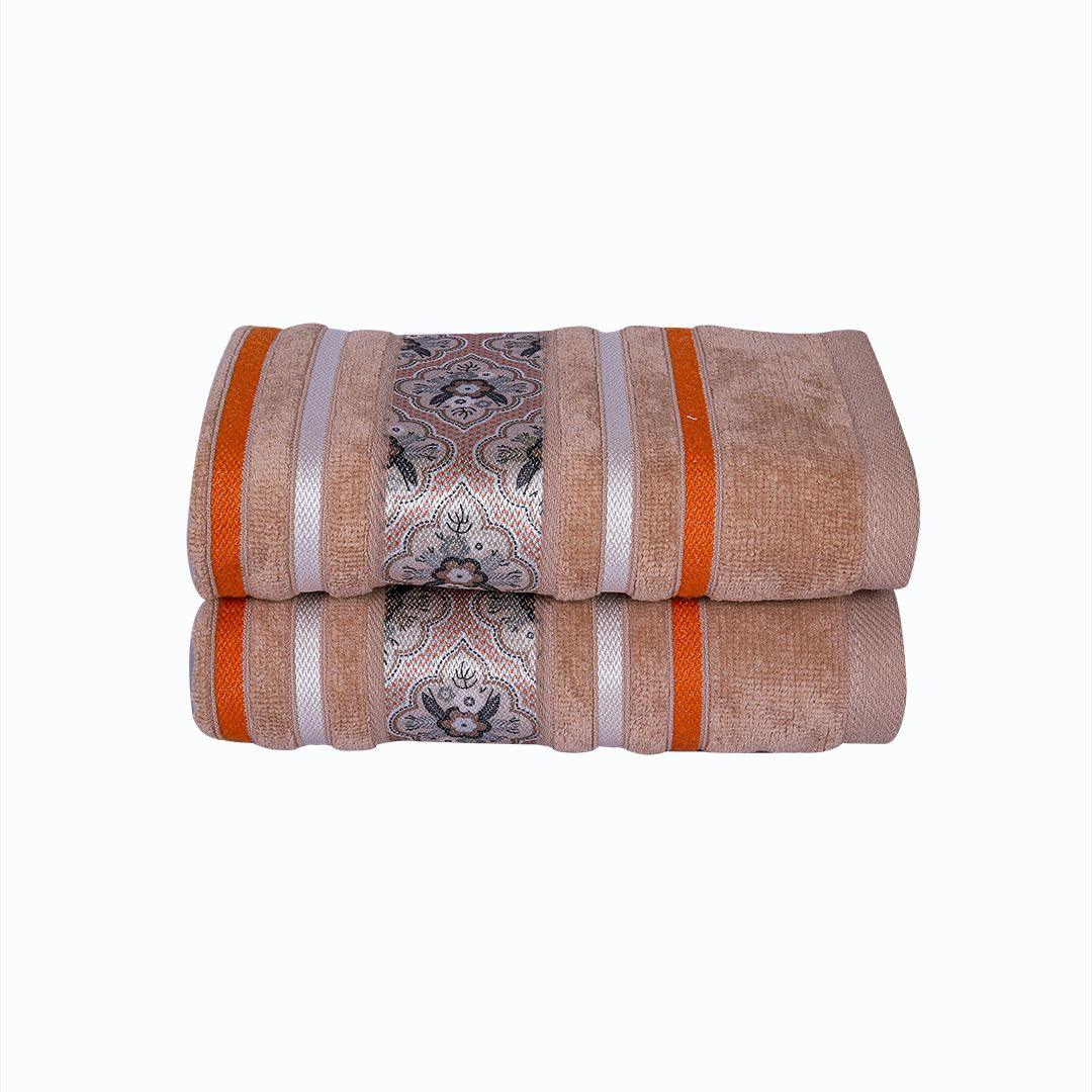 Oriental Hand Towel Set Of 2 - Beige