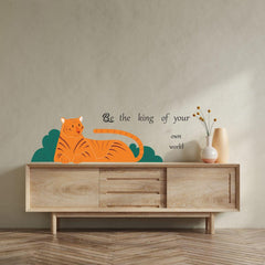 Tiger Wall Sticker (PVC Vinyl, 45 cm x 140 cm, Self-adhesive) - Rangoli