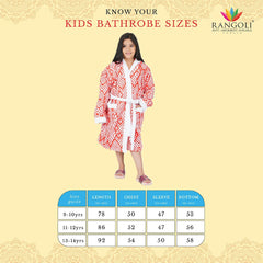 Jacquard Kids Bathrobe 400 GSM - Rangoli