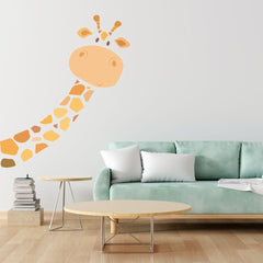 Cute Giraffe Wall Sticker (PVC Vinyl, 120 cm x 145 cm, Self-adhesive) - Rangoli