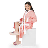 Kids Cotton Bathrobe, 400 GSM - Pink
