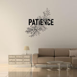 Patience Floral Wall Sticker (PVC Vinyl, 40 cm x 40 cm, Self-adhesive) - Rangoli