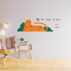 Tiger Wall Sticker (PVC Vinyl, 45 cm x 140 cm, Self-adhesive) - Rangoli