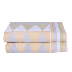 Frolina 500 GSM Bath Towel Set of 2 - Beige