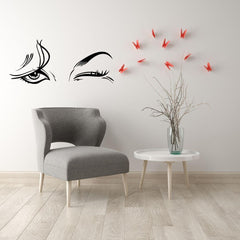 Eye Wink Wall Sticker (PVC Vinyl, 175 cm x 75 cm, Self-adhesive) - Rangoli