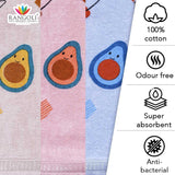 Kids Printed Cotton Towel Set of 4 - Features