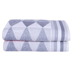 Frolina 500 GSM Bath Towel Set of 2 - Grey