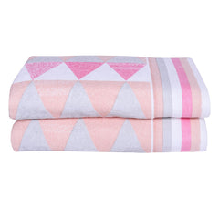 Frolina 500 GSM Bath Towel Set of 2 - Peach