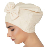 Noble Women Cotton Shower Cap - Cream