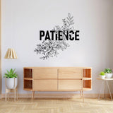Patience Floral Wall Sticker (PVC Vinyl, 40 cm x 40 cm, Self-adhesive) - Rangoli
