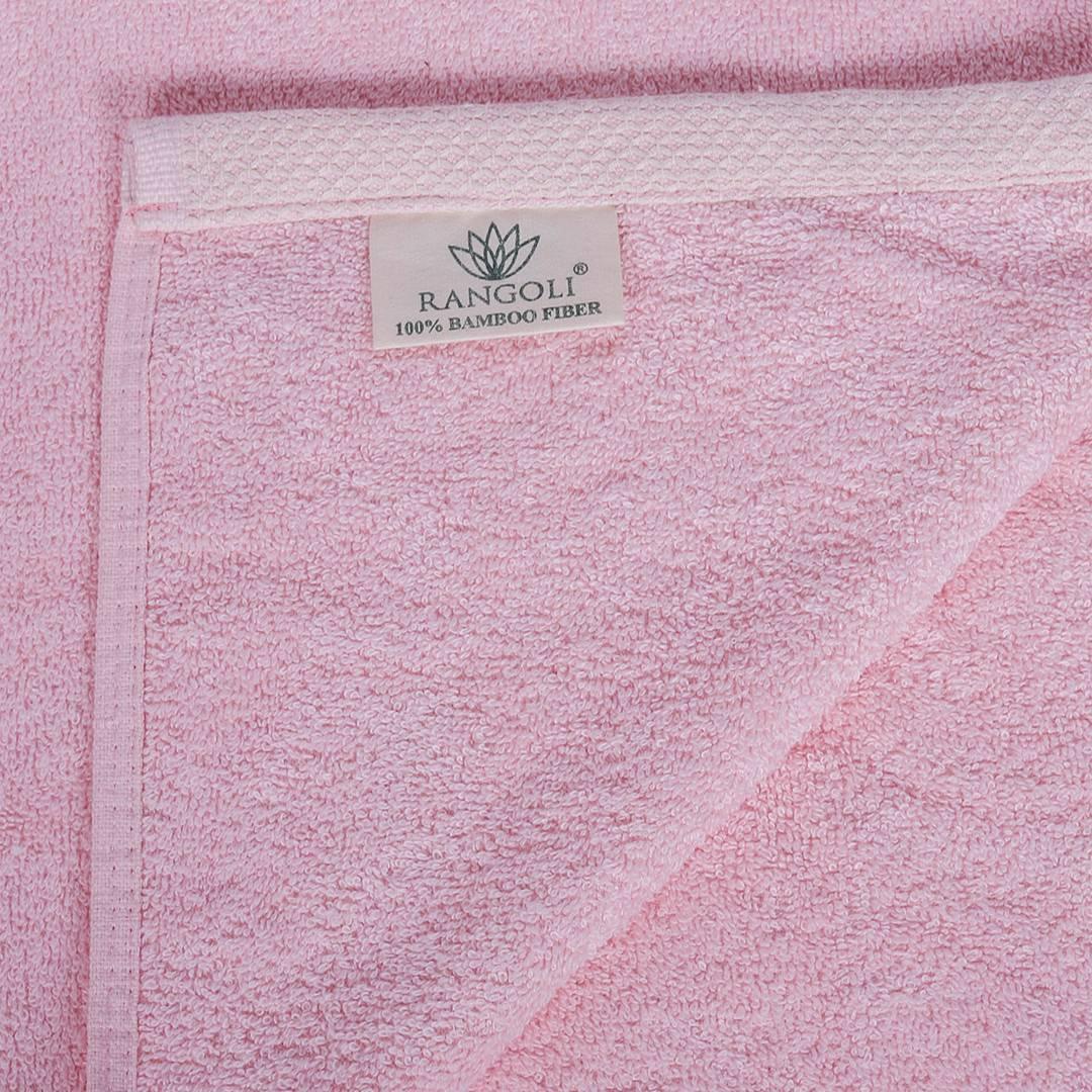 Pink Bamboo Towel Lebel