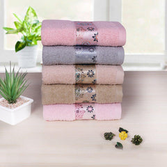 Century 450 GSM Cotton Hand Towel Set of 4, Multicolor