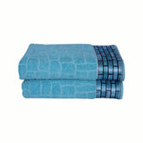 Stonewall Bath Towel Set Of 2 - Blue