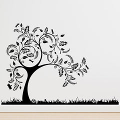 Tree with grass' Wall Sticker