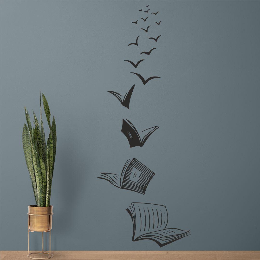 Book of ideas Wall Sticker (PVC Vinyl, 100 cm x 40 cm, Self-adhesive) - Rangoli