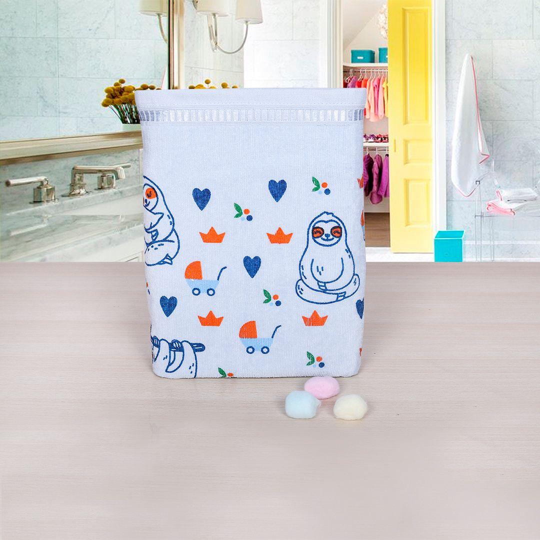 450 GSM Natural Cotton Baby Bath Towel (50x90 Cm) - Blue