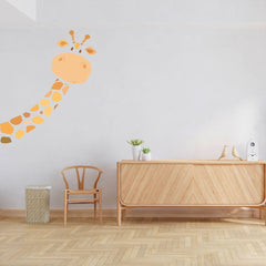 Cute Giraffe Wall Sticker (PVC Vinyl, 120 cm x 145 cm, Self-adhesive) - Rangoli