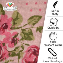 Blossom 450 GSM Cotton Bath Towel Set of 2 - Features