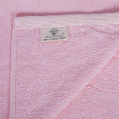 Pink Bamboo Towel Lebel