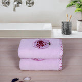 Love Tree  Hand Towel Set Of 2 - Light Pink