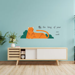 Tiger Wall Sticker (PVC Vinyl, 45 cm x 140 cm, Self-adhesive) - Rangoli