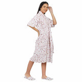 Rangoli Leopard 500 GSM Premium Bathrobe for Women, Purple
