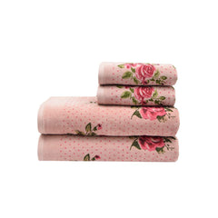 Blossom 450 GSM Cotton Towel Set of 4 - Light purple