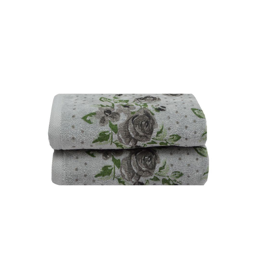 Blossom 450 GSM Cotton Hand Towel - Grey