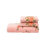 Blossom 450 GSM Cotton Towel Set of 3 - Light Pink