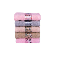 Century 450 GSM Cotton Hand Towel Set of 4, Multicolor