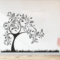 Tree with grass' Wall Sticker