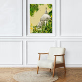 Rangoli wooden stretched Victoria memorial wall art for home décor