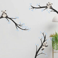 Panda on tree branch - Wall Sticker