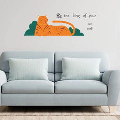 Tiger Wall Sticker (PVC Vinyl, 45 cm x 140 cm, Self-adhesive) - Rangoli